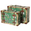 Vintiquewise Vintage Style European Luggage Suitcase, PK 2 QI003086.2